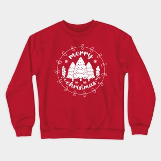 Merry Christmas-Xmas Tree-Christmas T-Shirts funny Crewneck Sweatshirt